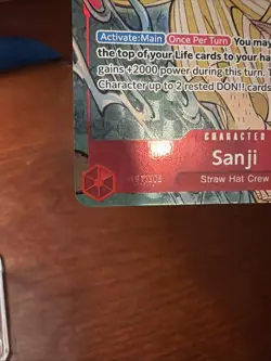 Sanji (English Version 1st Anniversary Set) OP01-013 One Piece Promotion Cards - Image 5