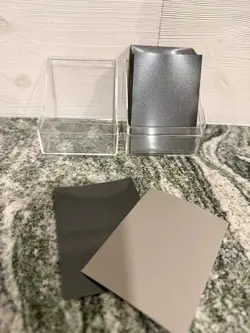 Deck Box with 100 Grey Back Card Sleeves - Image 1