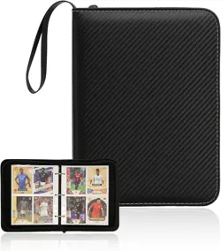 4 Pocket Trading Card Binder, PU Card Collection Binder，400 Double Sided - Image 3