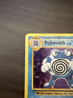 Poliwrath Holo Rare Pokemon Card 25/108 NM HOLO Near Mint Vintage - Image 3
