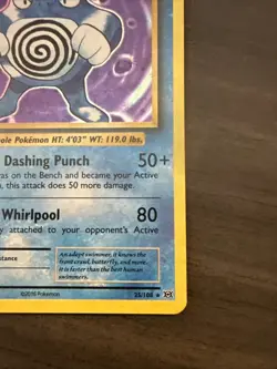 Poliwrath Holo Rare Pokemon Card 25/108 NM HOLO Near Mint Vintage - Image 5