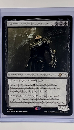2023 MTG Magic the Gathering Secret Lair Phyrexian #1204 K'rrik Son of Yawgmoth - Image 1