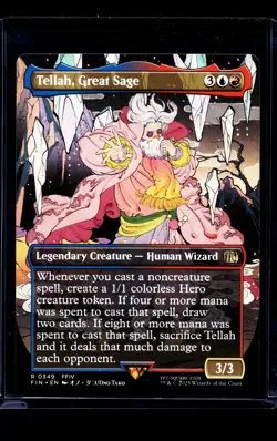 2025 MTG Magic The Gathering FIN Final Fantasy Borderless #349 Tellah Great Sage - Image 1