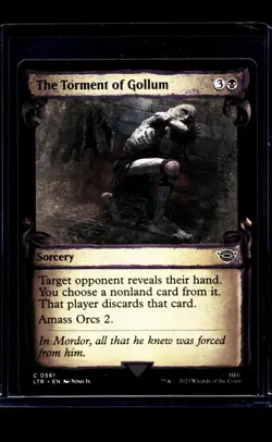 MTG Magic The Gathering Lord of the Rings Showcase Scroll The Torment of Gollum - Image 1