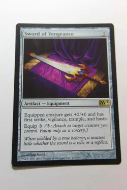 MTG Sword of Vengeance x1- -Magic 2011-Lightly Played - Image 1