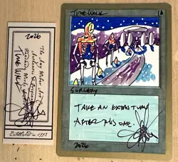 MTG Time Walk Altered Seattle World Championships Amy WEBER - Image 1