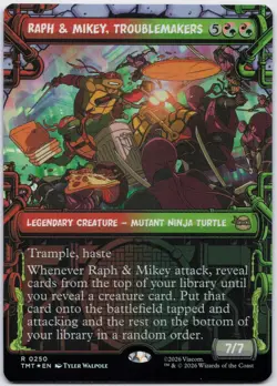 Raph & Mikey, Troublemakers (Showcase) R Teenage Mutant Ninja Turtles 250 NM - Image 1