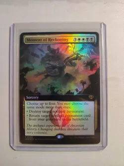 Moment of Reckoning - Foil - Extended Art MTG Secrets of Strixhaven - Image 1