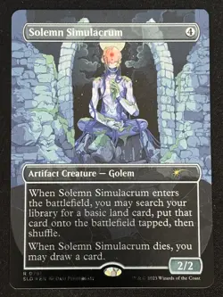 1x MTG Solemn Simulacrum (0791) (Galaxy Foil) - Secret Lair Drop Series (SLD) - Image 1