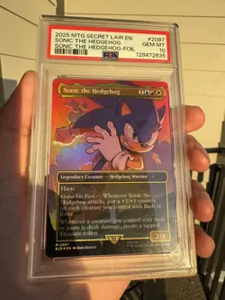 Sonic the Hedgehog (Rainbow Foil) Secret Lair Drop Foil PSA 10 - Image 3