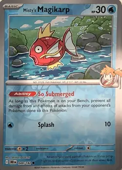 Misty's Magikarp 048/182 Common Destined Rivals Pokemon Reverse Holo Near Mint - Image 1