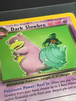 Pokemon '080 DARK Slowbro 29/82 Team Rocket Rare Vintage WOTC 2000 NM - Image 3