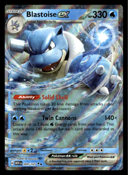 ✅ Blastoise ex - 009/165 - Pokemon TCG Scarlet & Violet 151 (2023) - N/M HOLO ✅ - Image 1