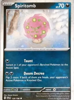 Pokemon | Miscellaneous Cards & Products | Spiritomb - (Cosmos Holo) | 129/198 | - Image 1