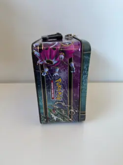 Mega Rayquaza Hoopa Collectors Chest Tin Pokemon Lunchbox Pokemon Cards - Image 4
