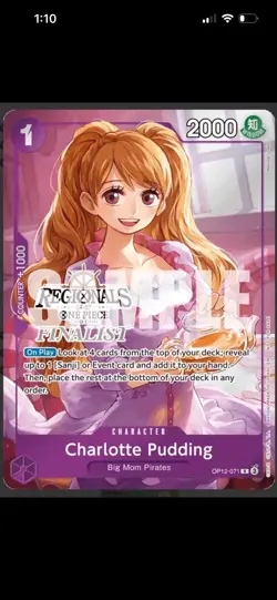 (Regionals Finalist Card Set 26-27) One Piece Cards Foil 4 Cards Sealed - Image 5