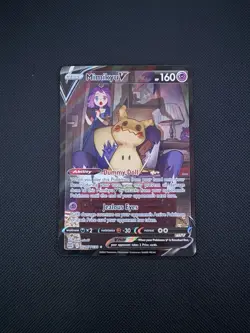 Pokemon TCG Mimikyu v Holo Ultra Rare Card TG16/TG30 Brilliant Stars - Image 1