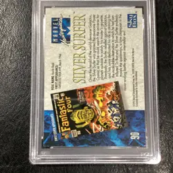 1992 Marvel Masterpieces 90 Silver Surfer PSA 8 NM-MT FANTASTIC FOUR COMICS CARD - Image 5