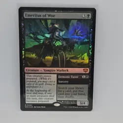Magic The Gathering Emeritus of Woe SOS Foil Black Creature Card 0080 2026 - Image 3