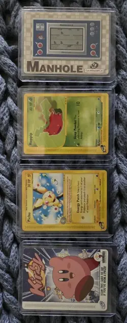 2002 E3 Nintendo RARE e-Reader Kirby, Pichu, Hoppip, Game & Watch Cards Pokemon - Image 1