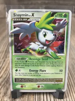 Pokemon Shaymin Lv. X DP39 Diamond Pearl Promo Holo Trading Card MP - Image 1