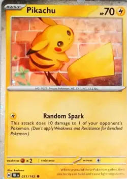 Pokemon | Miscellaneous Cards & Products | Pikachu - (Cosmo Holo) | 051/162 | NM - Image 1