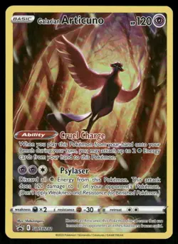 Pokemon Cards Galarian Articuno SWSH282 SWSH Black Star Promo NM *2 - Image 1