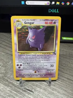 Pokemon Gengar 5/62 Fossil Holo Unlimited Holo Rare 80 HP English Card - Image 1