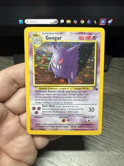 Pokemon Gengar 5/62 Fossil Holo Unlimited Holo Rare 80 HP English Card - Image 2