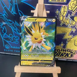 Pokemon TCG Jolteon V SWSH151 Black Star Promo Card - Image 1