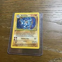 Machamp 8/102 Holo Rare 1st Edition Base Set WOTC Pokemon Card HP - Image 1