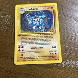 Machamp 8/102 Holo Rare 1st Edition Base Set WOTC Pokemon Card HP - Image 2