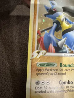 LUCARIO GL 8/111 Rising Rivals HOLO rare Pokemon TCG card NM - Image 3