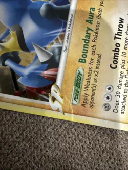 LUCARIO GL 8/111 Rising Rivals HOLO rare Pokemon TCG card NM - Image 4