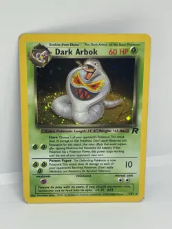 Dark Arbok 2/82 Holo Rare Team Rocket Card WOTC Pokemon TCG LP 🌀SWIRL 🌀 - Image 1