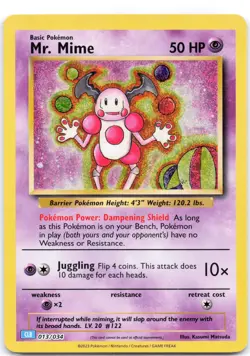 Mr. Mime 013/034 Holo Trading Card Game Classic - Image 1