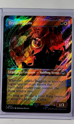Magic The Gathering LOTR Lord of the Rings Showcase Surge Foil 812 Frodo Baggins - Image 1