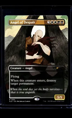 MTG Magic The Gathering SLD Secret Lair Drop Borderless #1564 Angel of Despair - Image 1