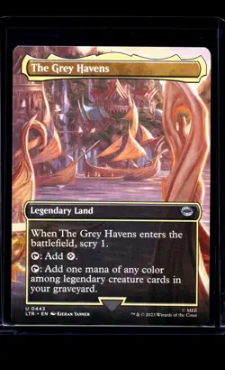 2023 MTG Magic The Gathering LOTR Lord of the Rings Borderless The Grey Havens - Image 1