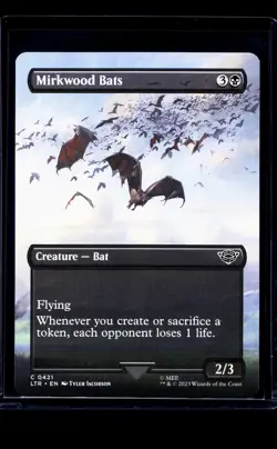 2023 MTG Magic The Gathering LOTR Lord of the Rings Borderless 421 Mirkwood Bats - Image 1