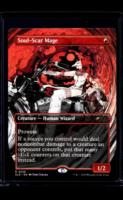 2025 MTG Magic The Gathering SLD Secret Lair Drop Borderless 2039 Soul Scar Mage - Image 1