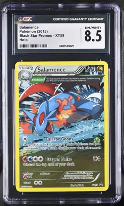 Salamence XY59 Black Star Promo Holo Full Art Pokemon 2015 NM CGC 8.5 - Image 3