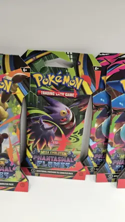(10) Pokemon Mega Evolution Phantasmal Flames Booster Pack Art Set Lot - Image 4