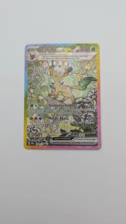 Leafeon ex 144/131 Full Art Holo Pokemon TCG Karte ES Spanisch 2025 Espanol - Image 1
