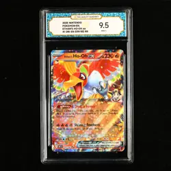 TQG 9.5 Mint+ 2025 Pokemon ENG Ethan's Ho-oh ex #I DRI EN 039/182 RR - Image 2