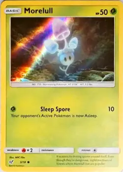 Pokemon | Detective Pikachu | Morelull (Holo Common) | 3/18 | NM Holo - Image 1