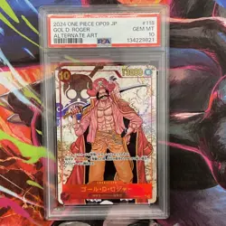 Gol D. Roger One Piece OP09 Emperors in the New World SEC Japanese #118 PSA 10 - Image 1