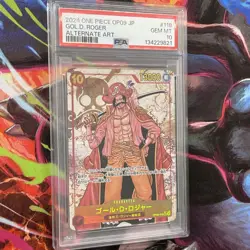 Gol D. Roger One Piece OP09 Emperors in the New World SEC Japanese #118 PSA 10 - Image 3
