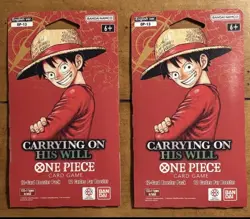 One Piece Carrying On His Will OP-13 Sleeved Booster Packs - Lot Of 2 - Image 1