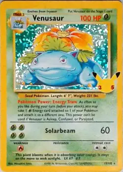Pokemon | Celebrations: Classic Collection | Venusaur | 15/102 | NM Holo - Image 1